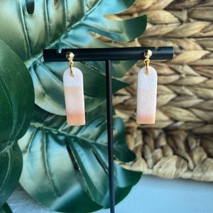 Handmade Polymer Clay Southewestern-Style dainty dangly earrings